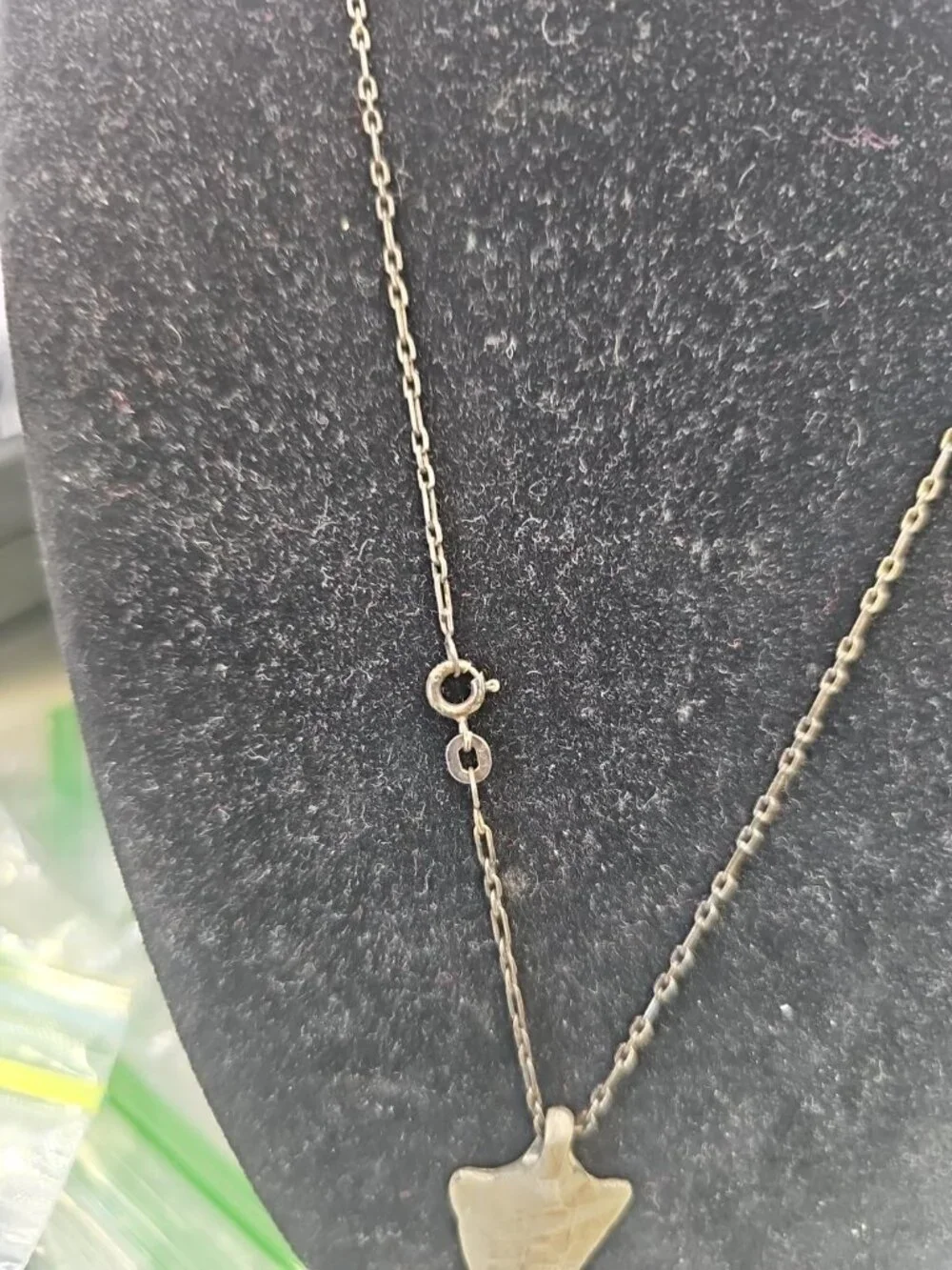 Necklace 3+ 1 Figaro Chain with Arrowhead Pendant Spring Ring Clasp Needs...